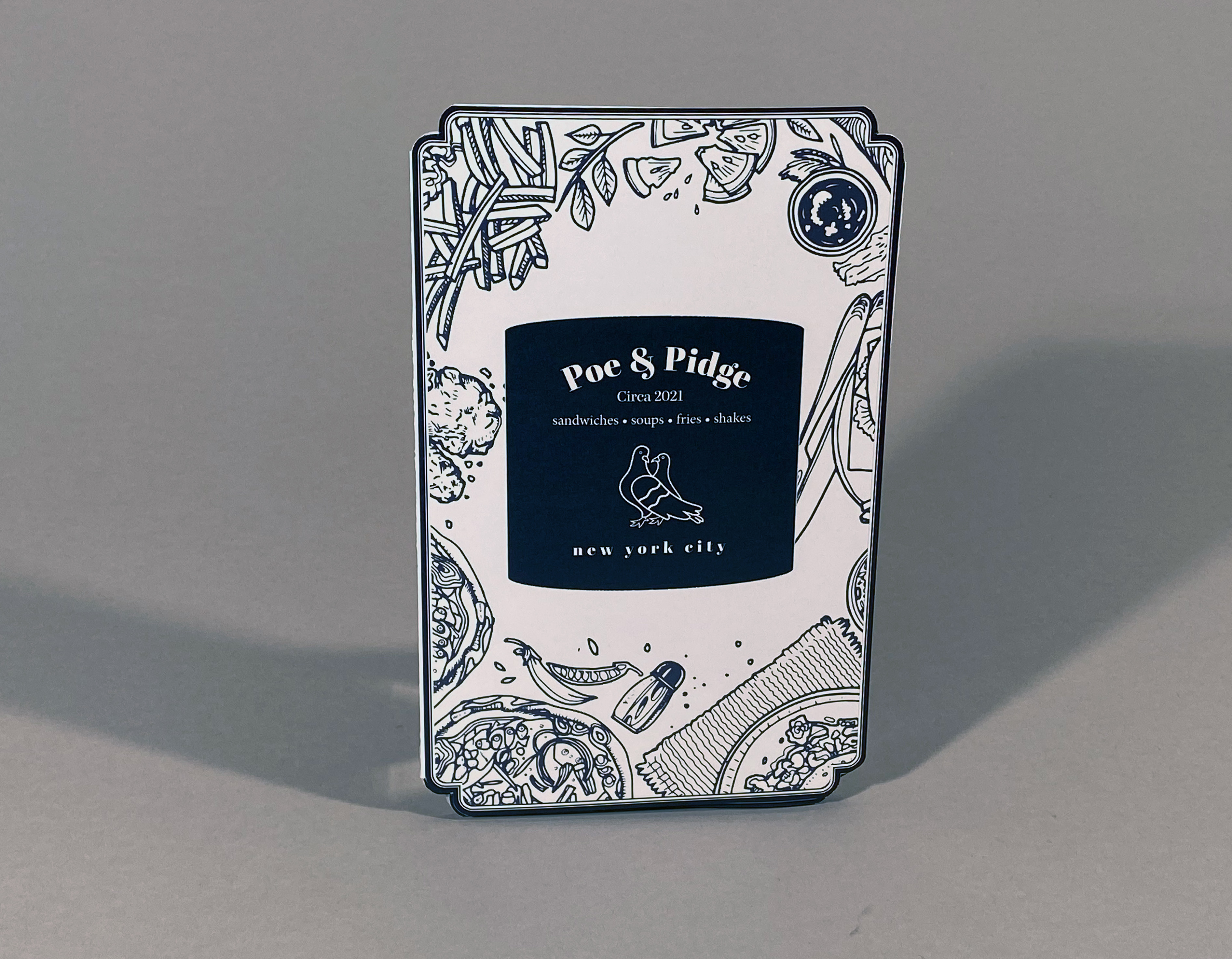 Poe & Pidge Restaurant Menu